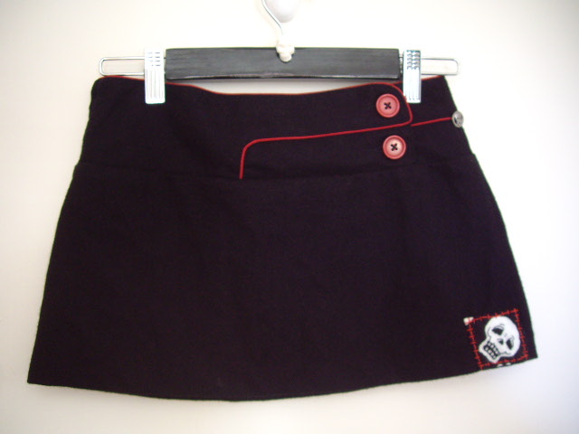 punk black skirt