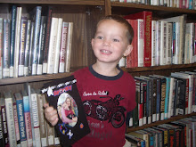 Kaden at the library!!