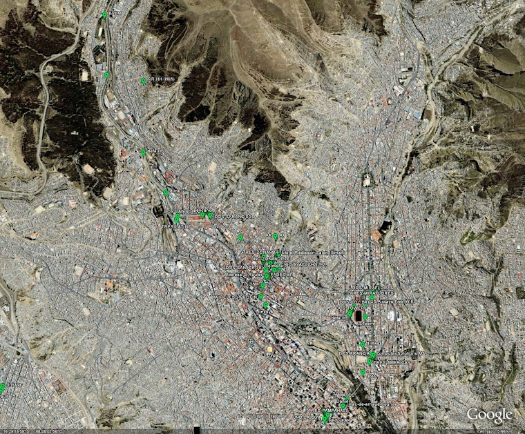 Zonas Wi-Fi en La Paz - Bolivia