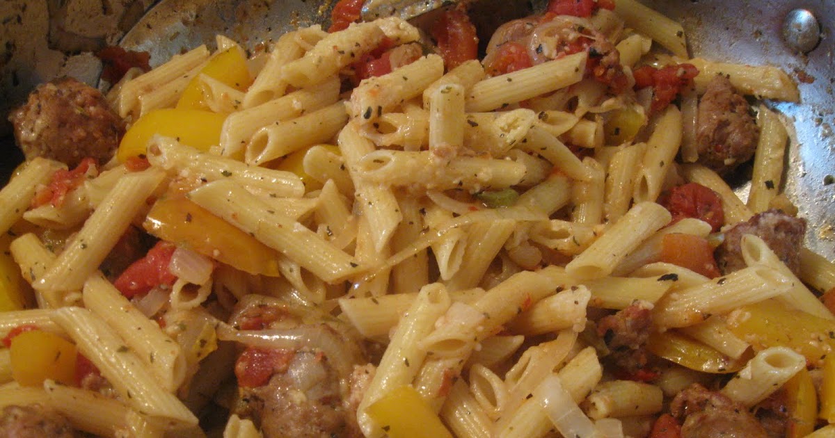 Darcy's Kitchen Kapers Pasta with Sausage and Peppers