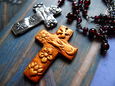 milagro cross pendant bunny silver jewelry