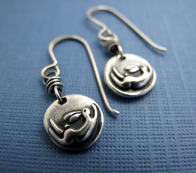 silver bunny rabbit charm earrings jewelry