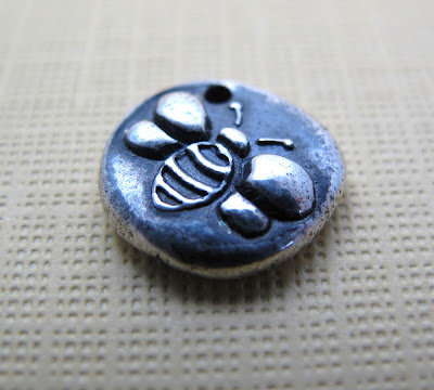 silver honey bee charm hint jewelry