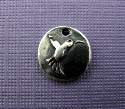 silver hummingbird charm hint jewelry