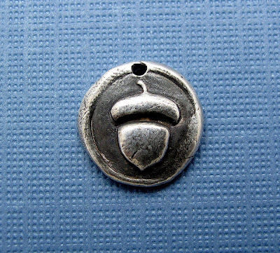 protection luck silver acorn charm hint jewelry