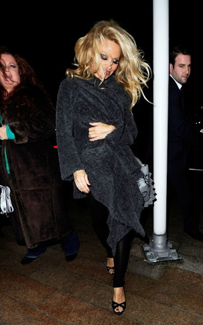 Pamela Anderson out in Liverpool