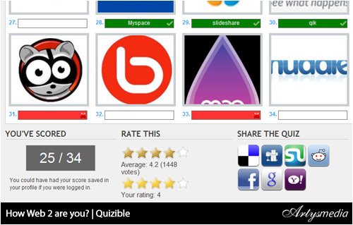 How Web 2 are you? | Quizible