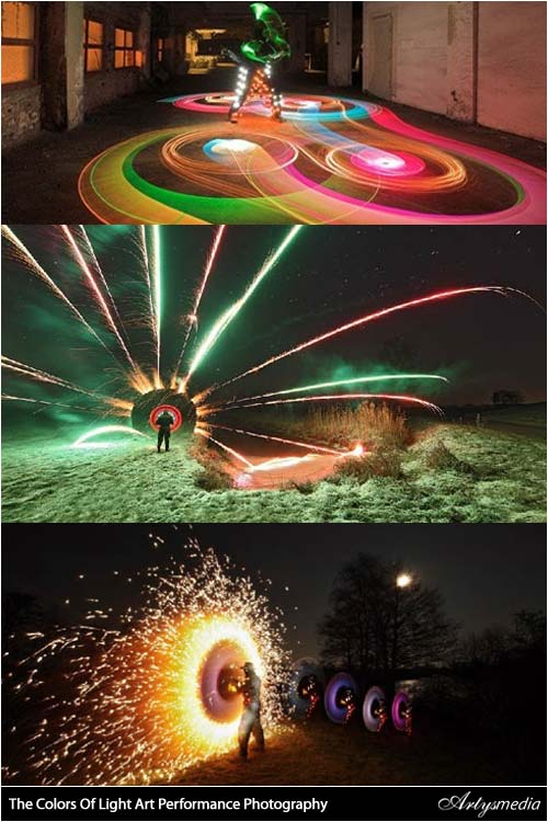 The Colors Of Light Art Performance Photography