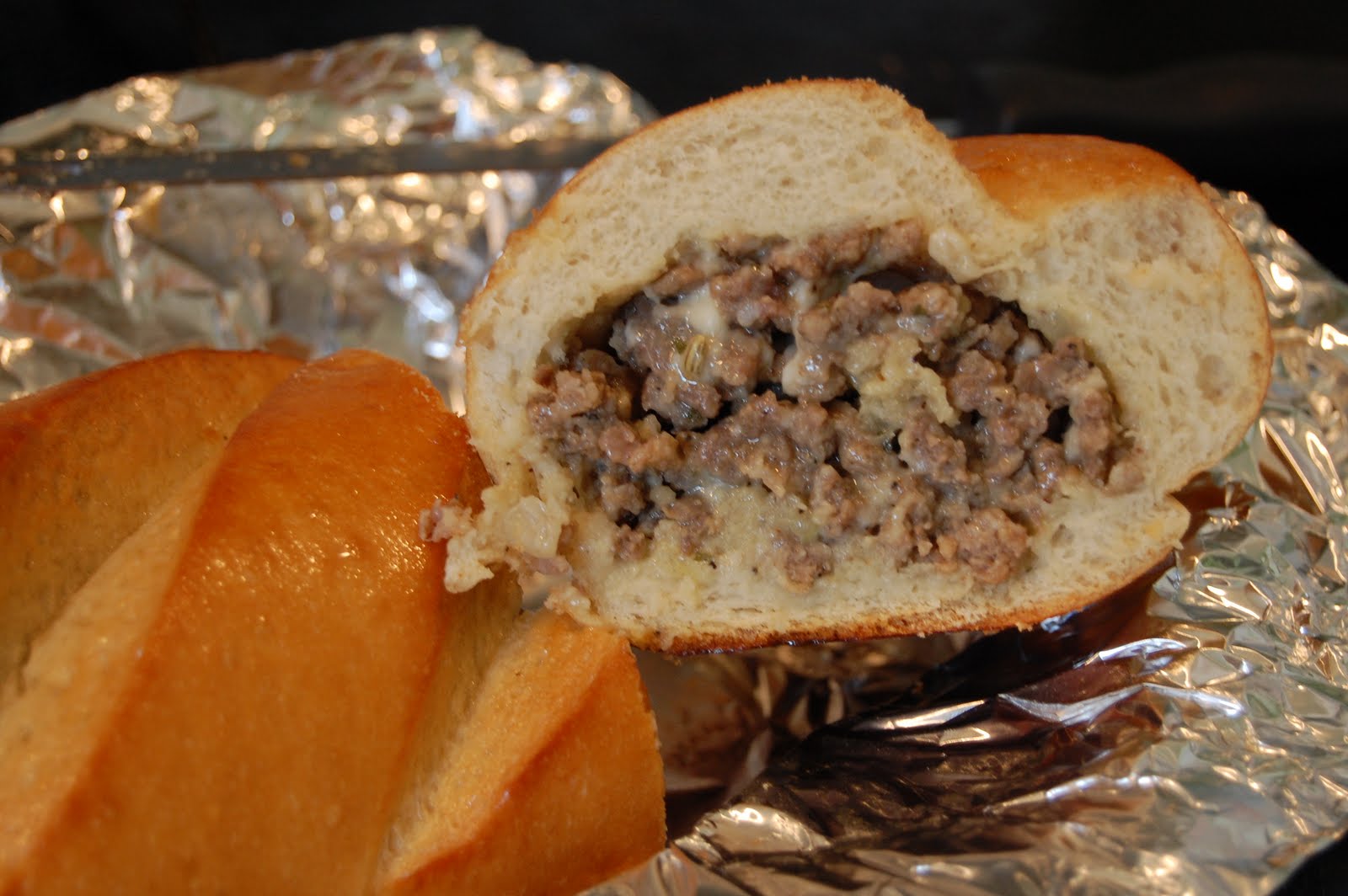 Just Call Me Lunch Lady Sausage Stuffed French Loaf