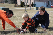 Football with Dad and Jake