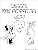 disney valentine coloring pages