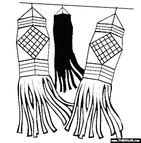 Chinese New Year Coloring Pages: Chinese New Year Lantern Coloring