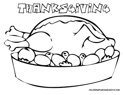 Turkey Coloring Pages on Thanksgiving Turkey Meal Coloring Pages  Thanksgiving Turkey Dish