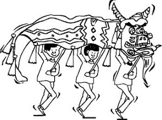 Chinese New Year Parade Coloring Pages