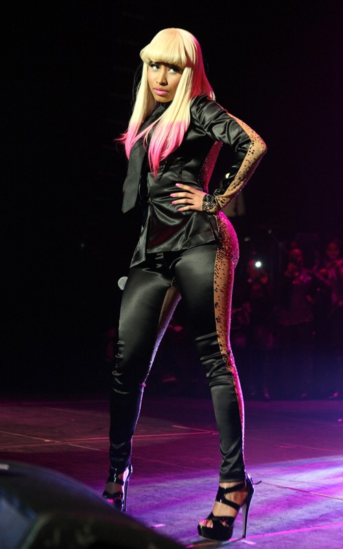 Nicki Minaj performing at the