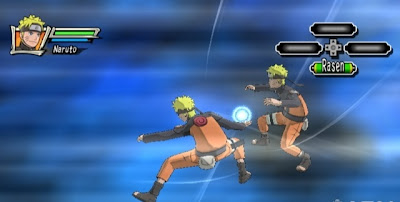 Naruto Shippuden, Dragon Blade,Chronicles, game screen, wii