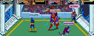 X-Men: The Arcade, game, screen