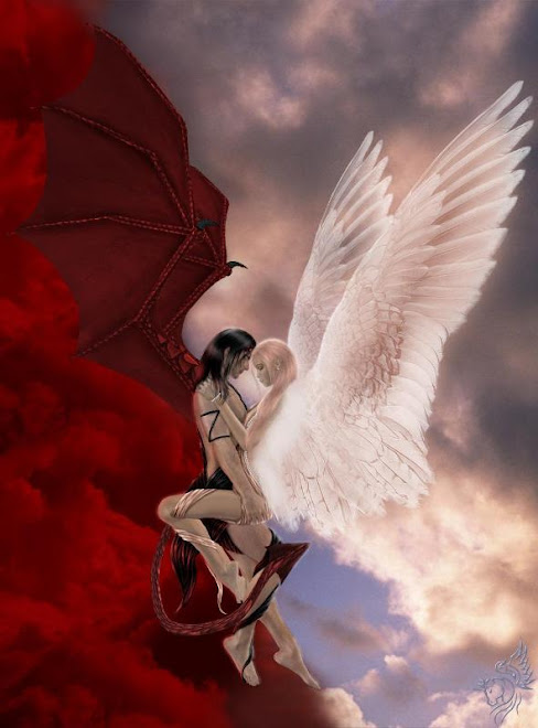 Devil and angel lovers