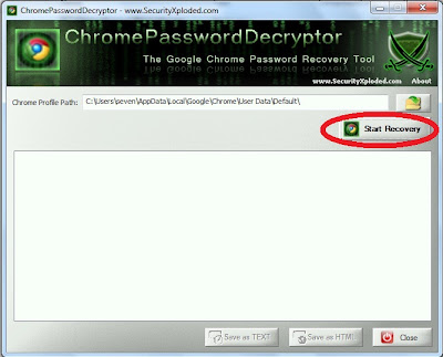 chrome password decryptor