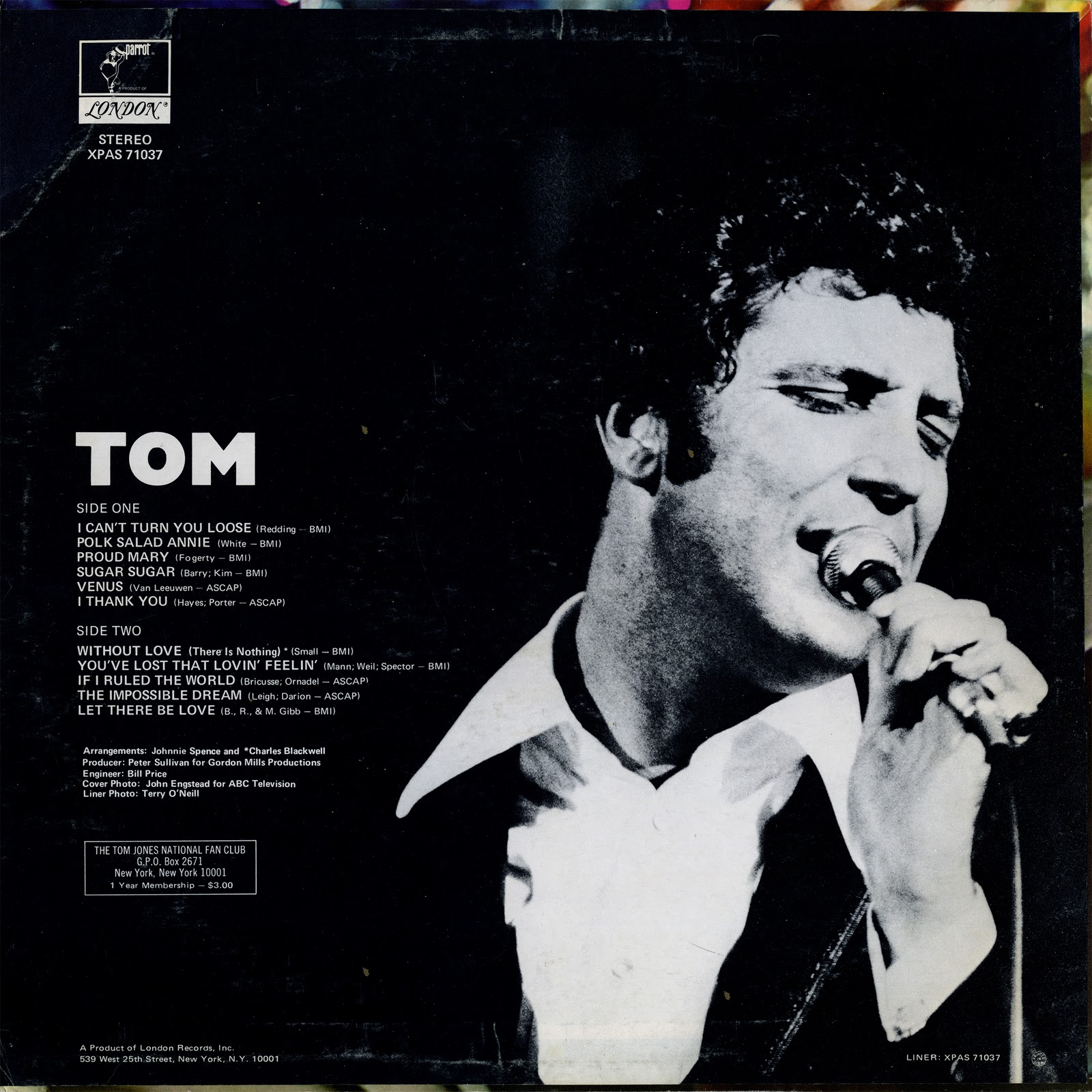 I Got Your Back! Tom Jones Tom 1970