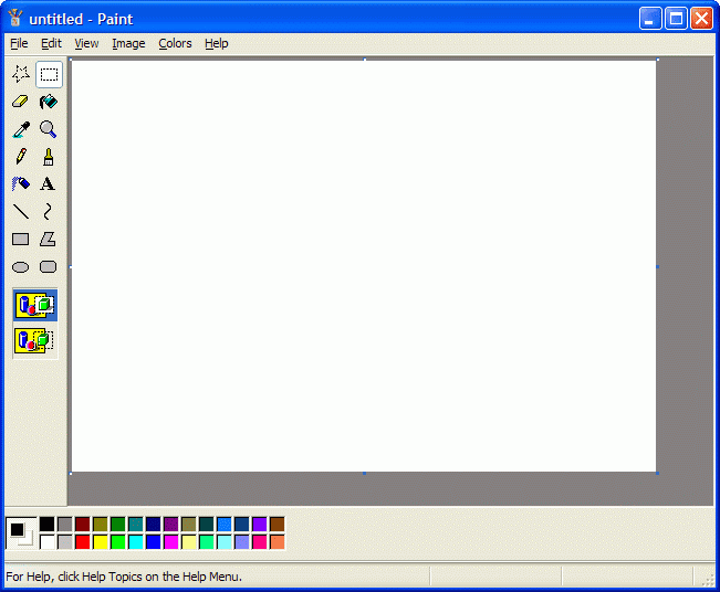 EL PAINT DE WINDOWS el paint de windows: