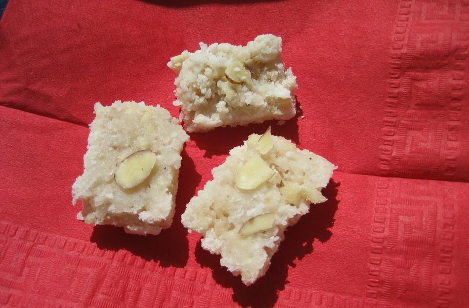Konkani Foodie Grated Coconut Sweet (Coconut Vadi/ Naarlachi Vadi