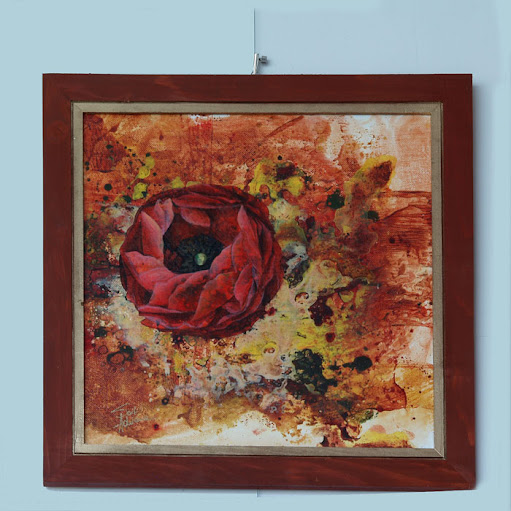 0004 Floral- 46x46cm