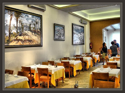 HOTELES-PLATJA D´ARO-PINTURAS-ERNEST DESCALS-DECORACION-COMEDOR-CRISTINA BABOT-JAN DESCALS