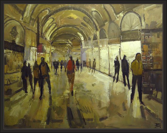 ESTAMBUL-GRAN BAZAR-ERNEST DESCALS-PINTURAS-VIAJES ESTAMBUL-GRAN BAZAR-ERNEST DESCALS-PINTURAS-VIAJES