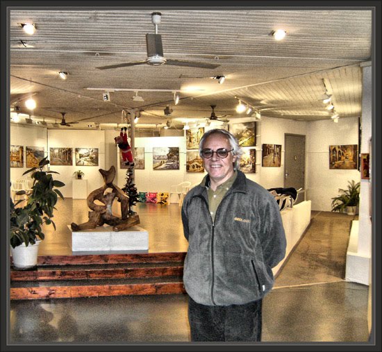 COMARRUGA-ERNEST DESCALS-PINTOR-VISITANDO SU EXPOSCION DE PINTURA COMARRUGA-ERNEST DESCALS-PINTOR-VISITANDO SU EXPOSCION DE PINTURA