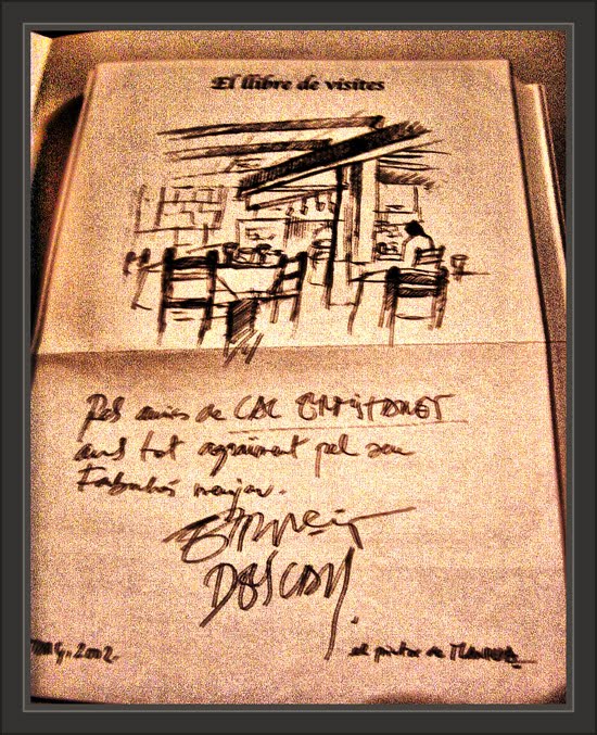 CA L´ERMITANET-RESTAURANT-LIBRO VISITAS-ERNEST DESCALS-PINTOR CA L´ERMITANET-LIBRO VISITAS-ERNEST DESCALS-PINTOR