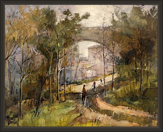 NAVAS-BAGES-PUENTE-PREMIOS PINTURA-PINTURAS-ERNEST DESCALS NAVAS-BAGES-PUENTE-PREMIOS PINTURA-PINTURAS-ERNEST DESCALS