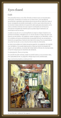 EYES CLOSED-CAFE-CAFETERIA-TARRAGONA-PINTURAS-ERNEST DESCALS EYES CLOSED-CAFE-CAFETERIA-TARRAGONA-PINTURAS-ERNEST DESCALS