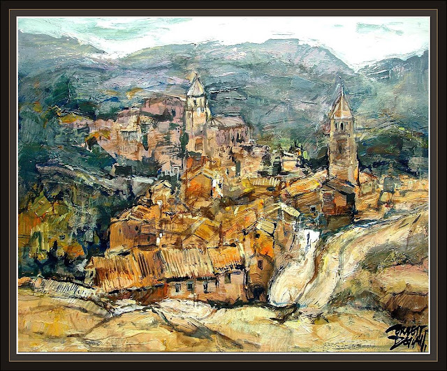 ALBARRACIN-TERUEL-PAISAJES-PINTURAS-ERNEST DESCALS