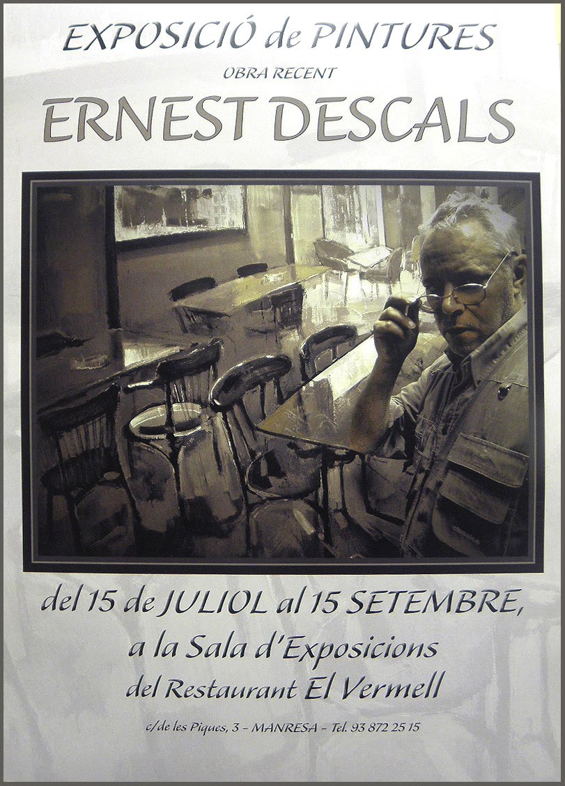 EXPOSICION-PINTURA-ERNEST DESCALS-SALA-EXPOSICIONES-RESTAURANT-EL VERMELL-MANRESA EXPOSICION-PINTURA-ERNEST DESCALS-SALA-EXPOSICIONES-RESTAURANT-EL VERMELL-MANRESA