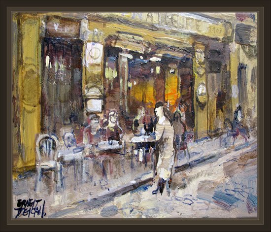 PARIS-MONTMARTRE-CAFETERIAS-CAFETERIA-DU-TERTRE-PINTURA-ARTE-PINTURAS-ERNEST DESCALS PARIS-MONTMARTRE-CAFETERIAS-CAFETERIA-DU-TERTRE-PINTURA-ARTE-PINTURAS-ERNEST-DESCALS