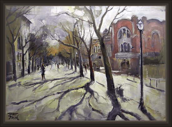 MANRESA-PASSEIG-PERE III-PINTURA-CUADROS-PINTOR-ERNEST DESCALS MANRESA-PASSEIG-PERE III-PINTURA-CUADROS-PINTOR-ERNEST DESCALS
