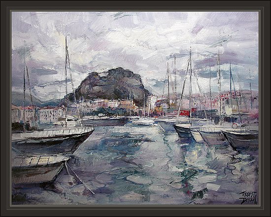 DENIA-ALICANTE-PUERTO-MARINA-PINTURAS-CUADROS-ERNEST DESCALS DENIA-ALICANTE-PUERTO-MARINA-PINTURAS-CUADROS-ERNEST DESCALS