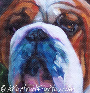 Bulldog Painting for Charity