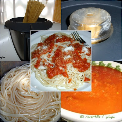 Espaguetis Con Salsa De Tomate
