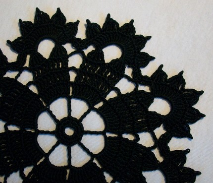 Black Lace Doily