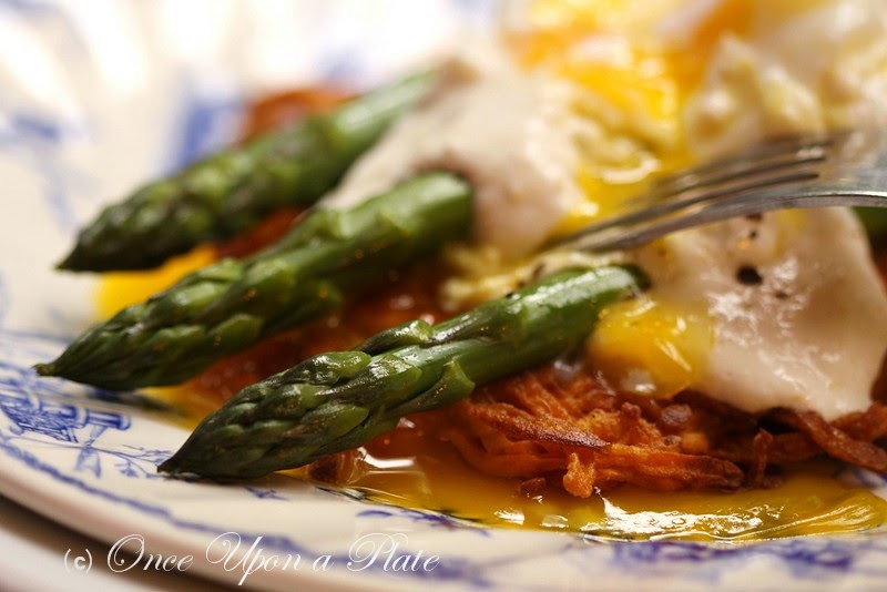 Once Upon a Plate The Recipes Softly Poached Eggs on Crispy Sweet