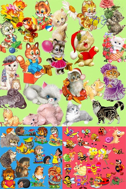 1000CAMERA صور شمس و قطط و نحل psd كارتون للأطفال