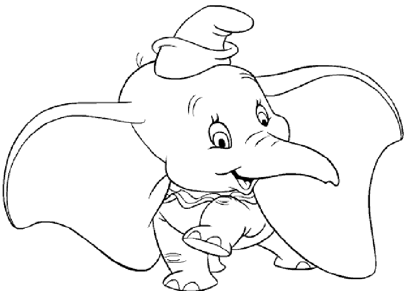 Dumbo para colorear | Dibujos para Colorear Infantil