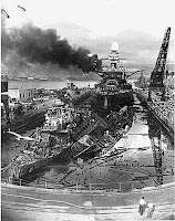 Destroyers USS Cassin and USS Downes in dry-dock