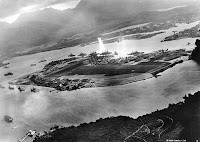 Photograph taken from a Japanese plane during the attack