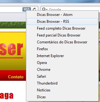 Safari RSS - Dicas Browser Safari RSS - Dicas Browser