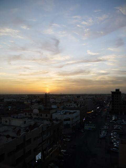 Sunset in Al-Jubail, Saudi Arabia