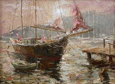 Boat Paintings by Russian Artist Oleg Trofimoff