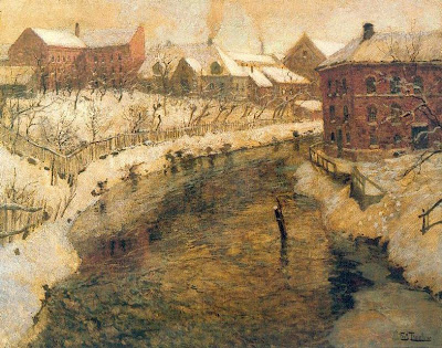 Oil Painting by Frits Thaulow Norwegian Painter